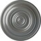 Ekena Millwork Niobe Ceiling Medallion (Fits Canopies up to 8 5/8"), Hand-Painted Silver, 18"OD x 1 1/2"P CM18NISLS - alternate 1